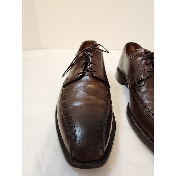 Allen Edmonds mens 10 D Wendell Oxford Dress Shoes Brown Leather Lace Up main image 11